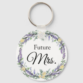 Lavender Gul ros och Eucalyptus Nyckelring