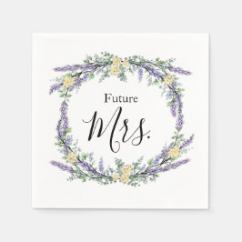 Lavender Gul ros och Eucalyptus Pappersservett