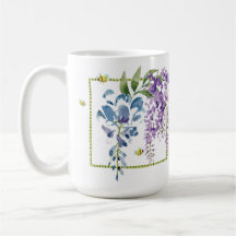Lavender Gula blommor Classic Mugg, 15 oz