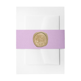 Lavender & Guld Band För Inbjudningskort