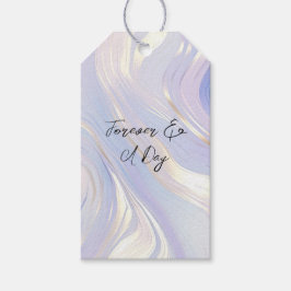 Lavender Guld Glam Bröllop Presentetikett