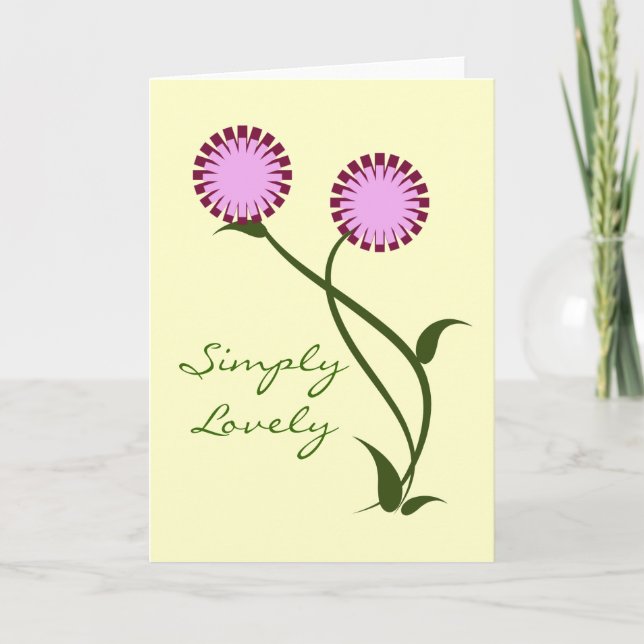 Lavender, hälsningskort för häftiga blommor, Laven Kort (Framsida)