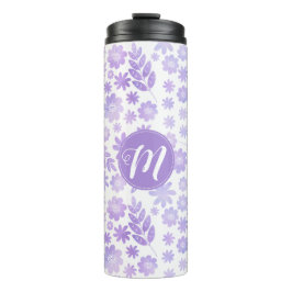 Lavender Hand plockade Blommönster & Monogram