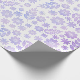 Lavender Hand plockade Blommönster Presentpapper