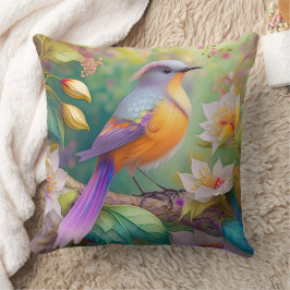 Lavender Headed Orange Brested Fantasy Bird Kudde