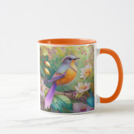 Lavender Headed Orange Brested Fantasy Bird Mugg