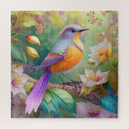 Lavender Headed Orange Brested Fantasy Bird Pussel