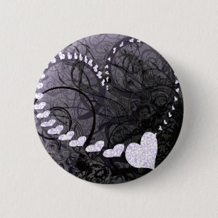 Lavender Heart Swirls Knapp