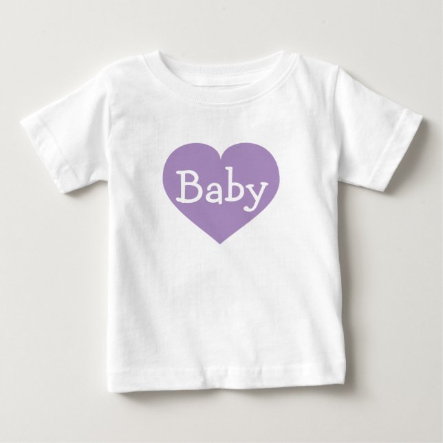 Lavender Heart T Shirt (Framsida)