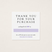 Lavender Heart Tack för beställning