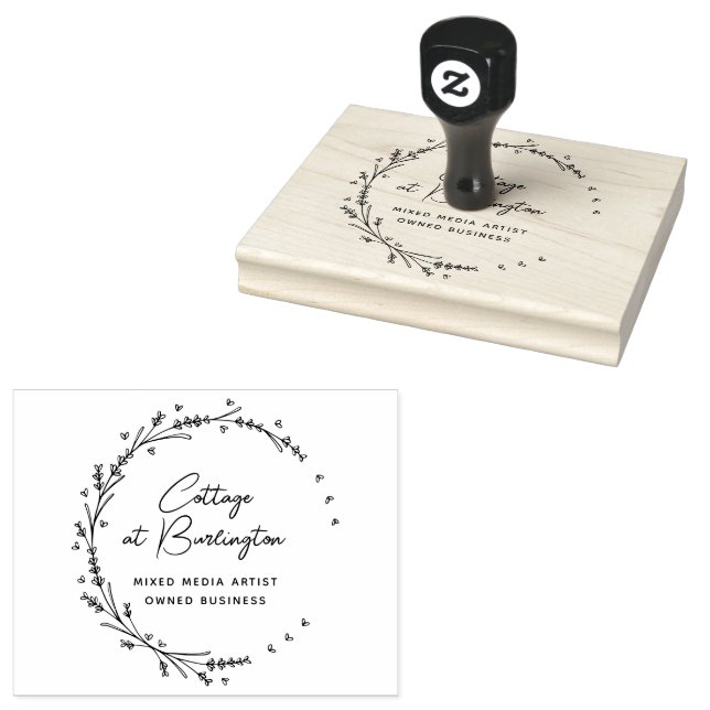 Lavender Hearts Wandan Stämpel (Stämplad)