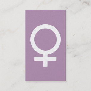 Lavender Herb Female symbol Visitkort