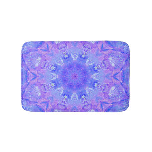 Lavender Himlar Blue Lila Gnistra Damask Badrumsmatta