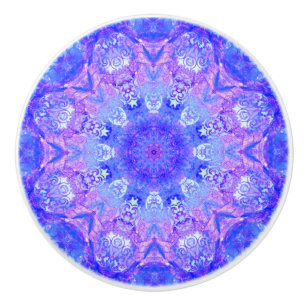 Lavender Himlar Blue Lila Gnistra Damask Knopp