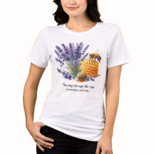 Lavender Honung / Bee Sweet Blommigt T-Shirt