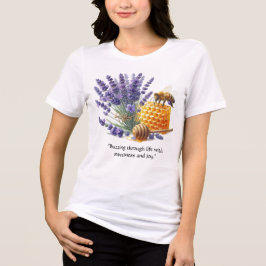 Lavender Honung / Bee Sweet Blommigt T-Shirt