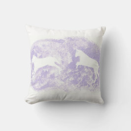 Lavender Horse Pillow Kudde