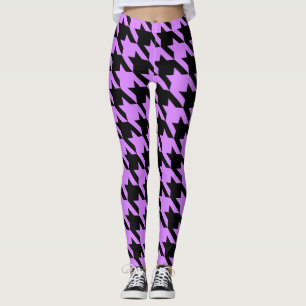 lavender Houndstooth Leggings