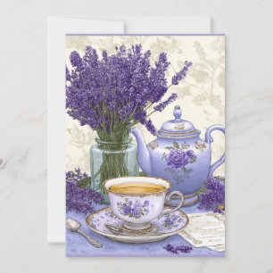 Lavender Hour Blommigtens Lugn Inbjudningar