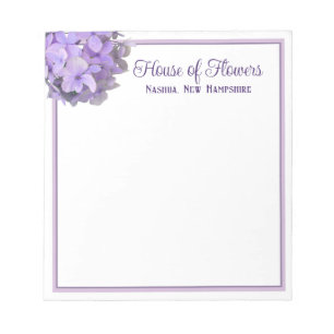 Lavender Hydrangea Business Namn Anteckningsblock