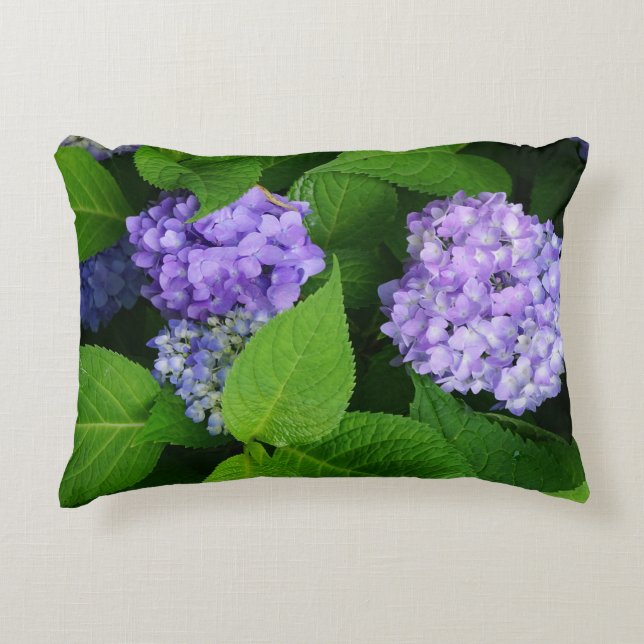 Lavender Hydrangea Prydnadskudde (Framsidan)