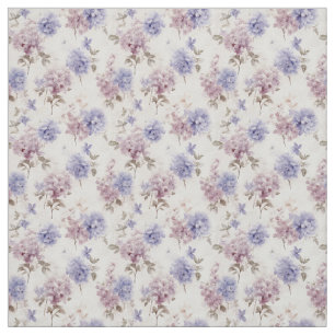 Lavender Hydrangea Vintage Elegance Tyg