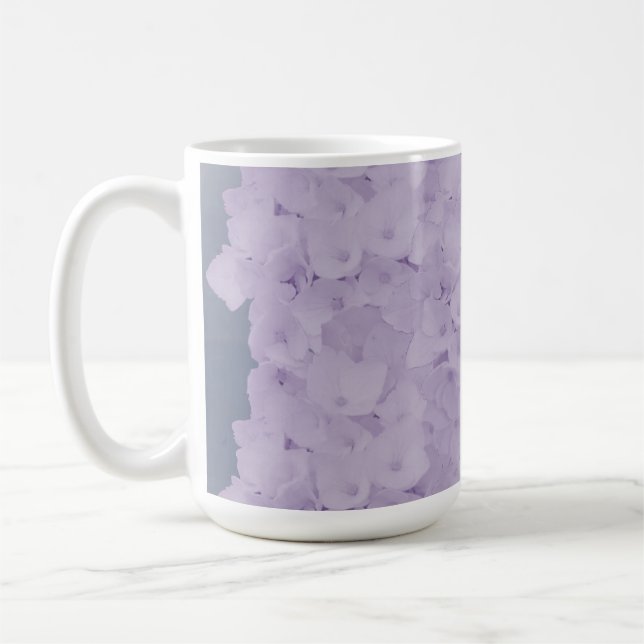 Lavender Hydrangeas Coffee Mugg (Vänster)