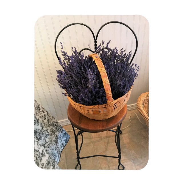 Lavender i Basket Magnet (Vertikal)