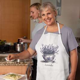 Lavender i Delft Blue, anpassade Förkläde