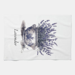 Lavender i Delft Blue Kökshandduk