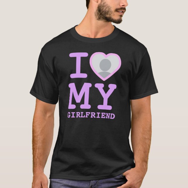 Lavender I Kärlek min flickvän mer än någonsin Fot T Shirt (Framsida)
