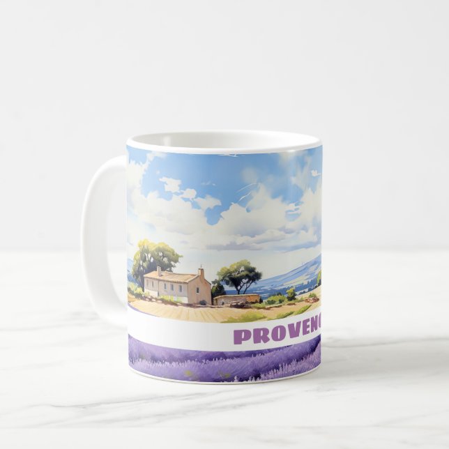 Lavender i Provence-resemuggen Kaffemugg (Framsida vänster)
