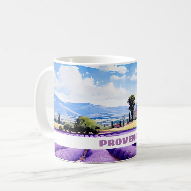 Lavender i Provence-resemuggen Kaffemugg (Framsida vänster)