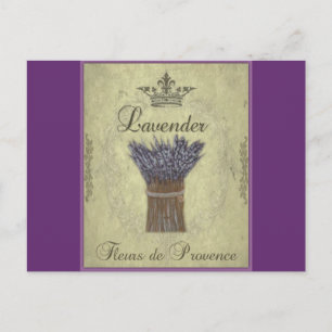 Lavender Illustration nr 2 Vykort