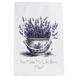 Lavender in Delft Blue, customizable 