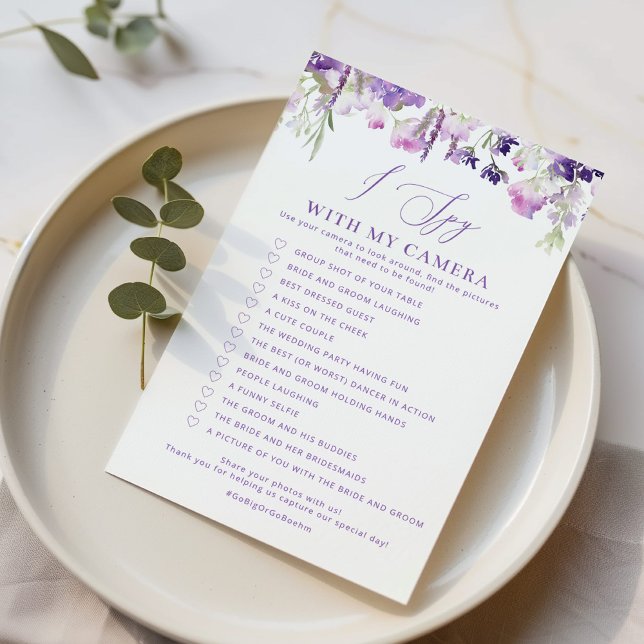 Lavender Jag spionerar med min kamera bröllop-matc (Skapare uppladdad)