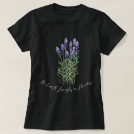 Lavender, jorden skrattar i blommor t shirt