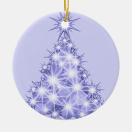 Lavender Julgran Ceramic Ornament