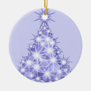 Lavender Julgran Ceramic Ornament