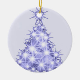Lavender Julgran Ceramic Ornament