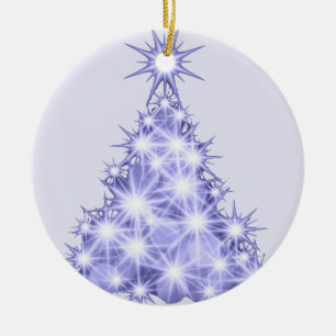 Lavender Julgran Ceramic Ornament
