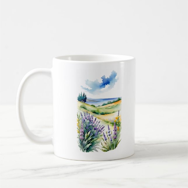 lavender kaffemugg (Vänster)