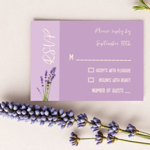 Lavender Kärlek Bröllop OSA Kort