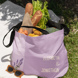 Lavender Kärlek Bröllop Tygkasse