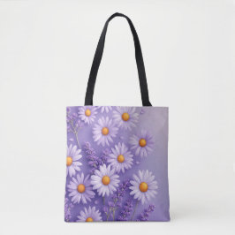 Lavender Kärlek & Daisy Charm Tote Tygkasse
