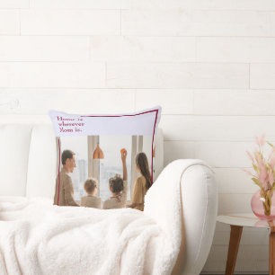 Lavender Kärlek med text för foto och Personlig - Kudde