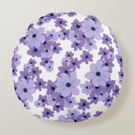 Lavender Kärlek Round Pillow Rund Kudde