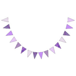 Lavender Klubb Bunting Vimplar