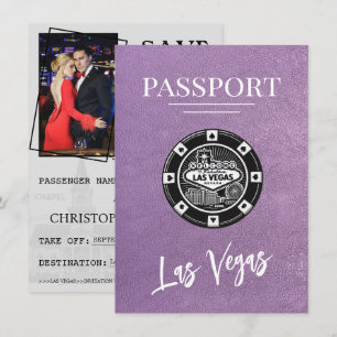 Lavender Las Vegas-passet sparar datumet Spara Datumet