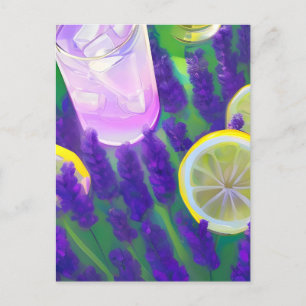 Lavender Lemonade med Lavender och Lemons Vykort